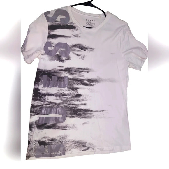 Guess 100% Cotton Short Sleeve Graphic Tee Tshirt - Picture 1 of 4